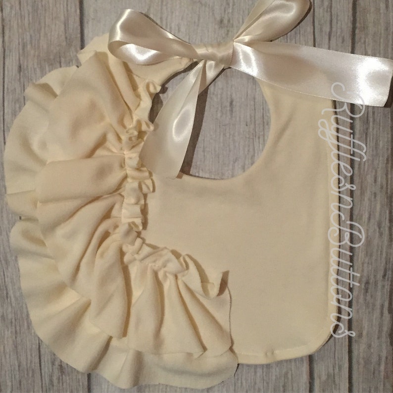 Fancy baby bib ruffle bib baby girl bib church bib photo Etsy