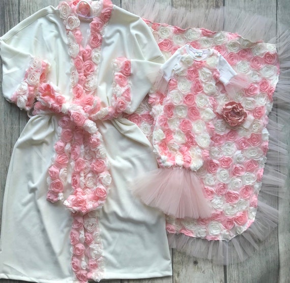 Hospital Set Mommy and Me Couture Baby Gown Baby Girl 