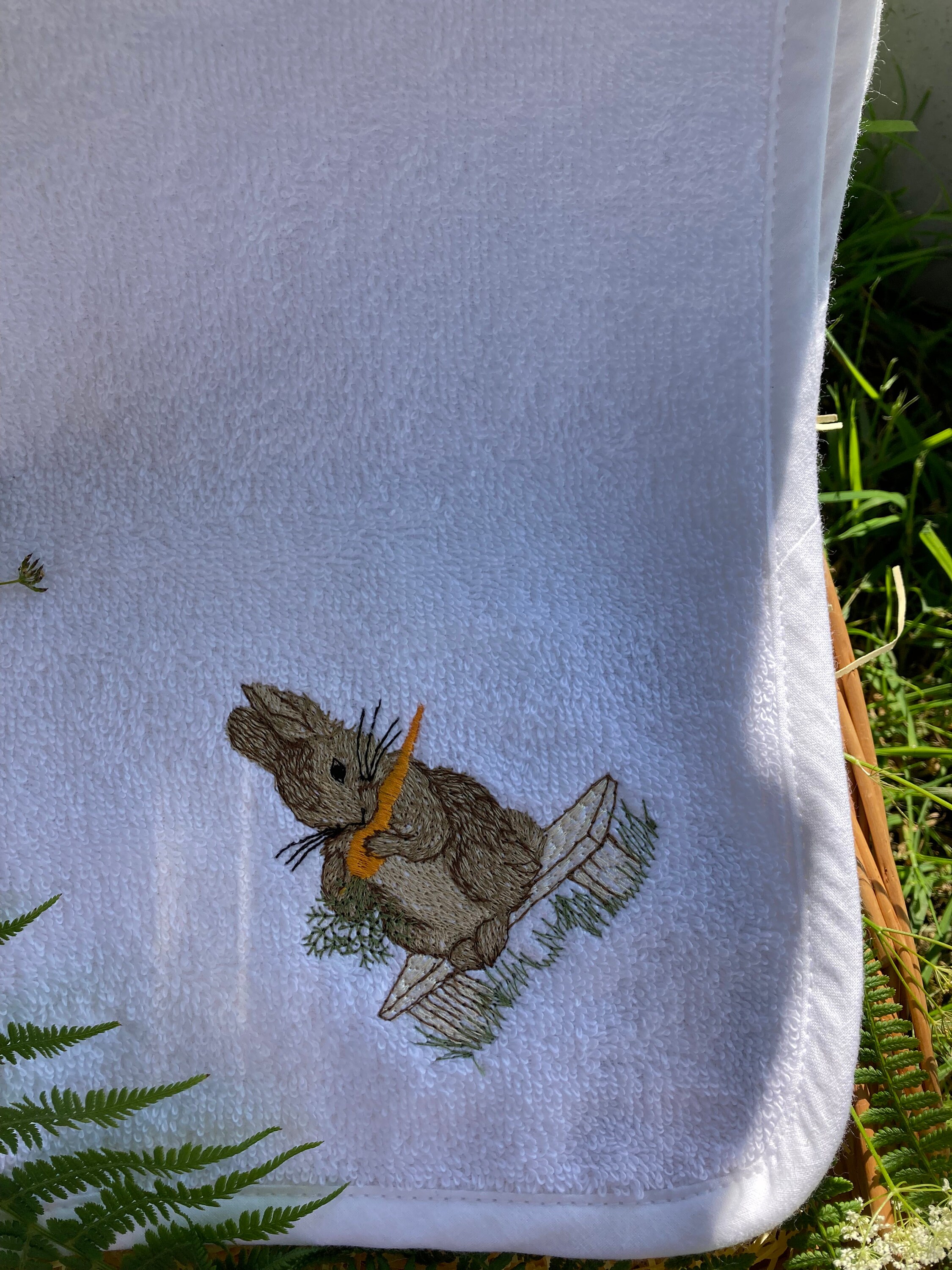 Peter Rabbit Towel White - Etsy