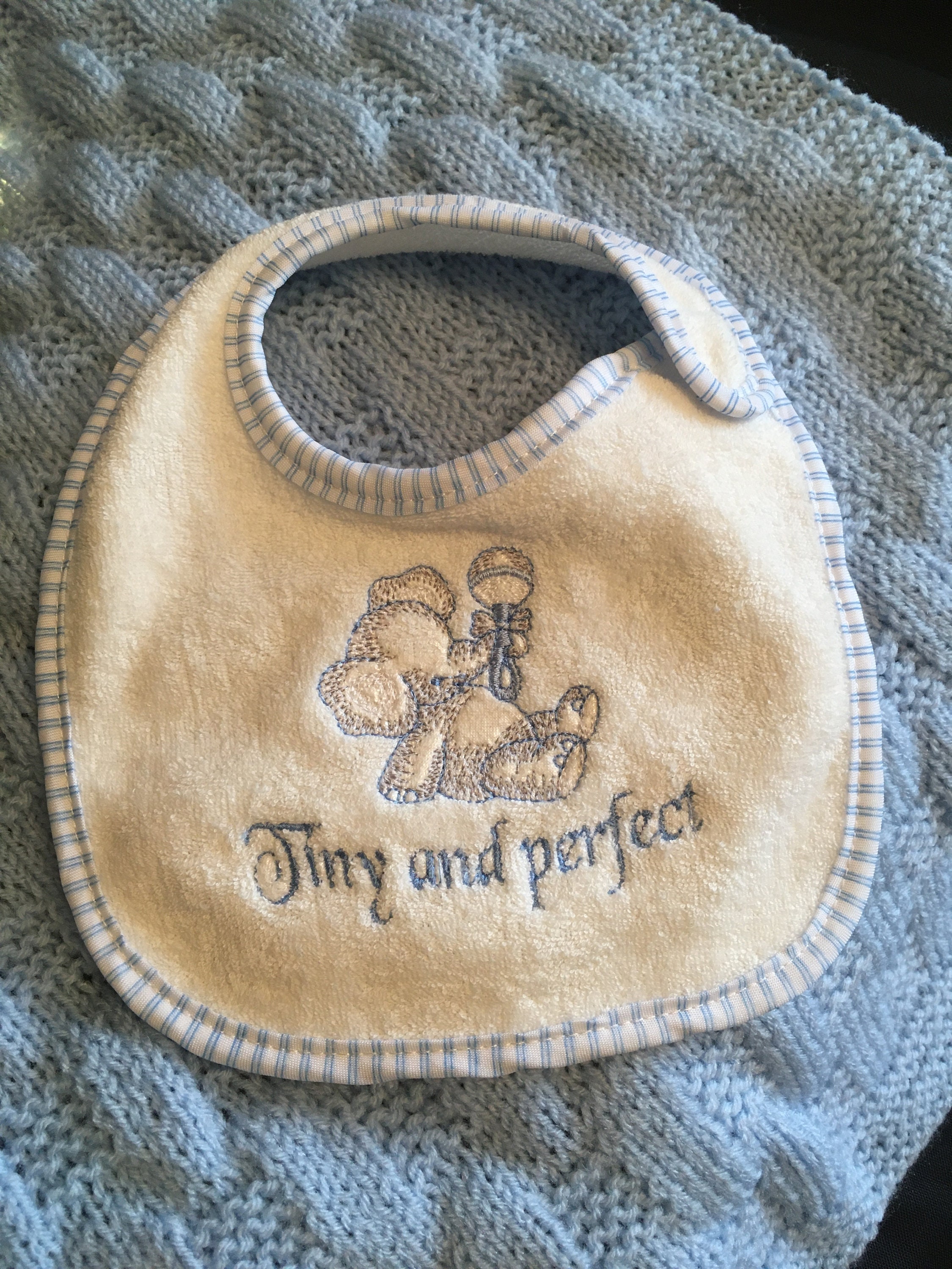 Premature baby blanket and bib set Etsy