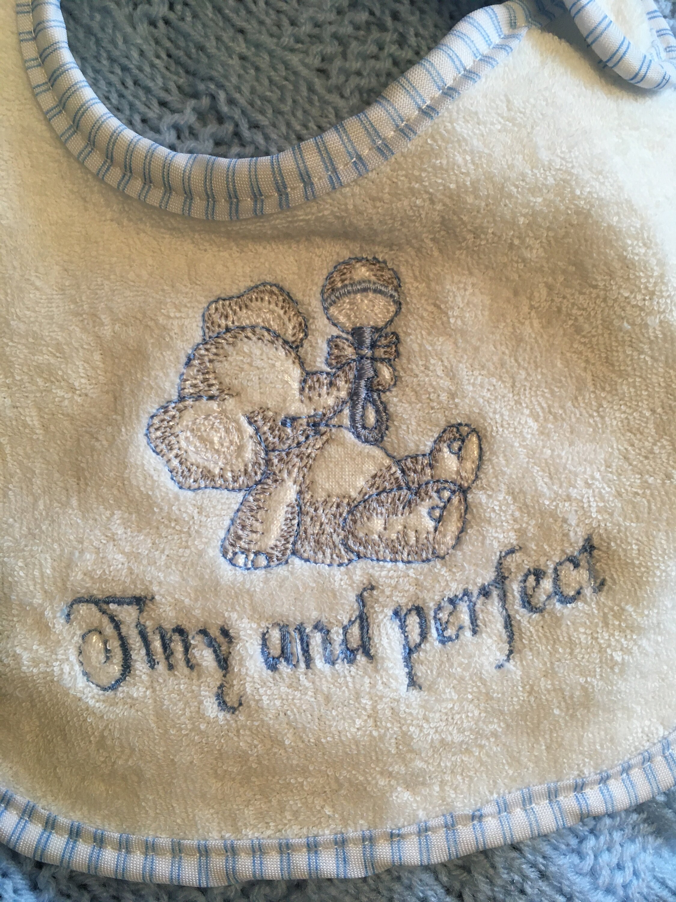 Premature baby blanket and bib set Etsy