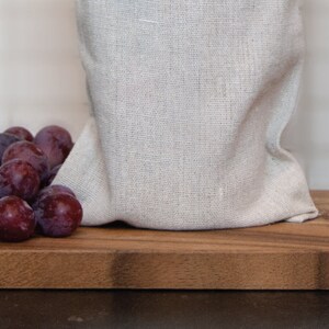 Linen Wine Bag, Personalized Wine Gift image 5