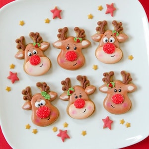 Reindeer Head Cookie Cutter | Biscuit - Fondant - Clay Cutters | Keksausstecher | Emporte Piece