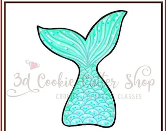 Mermaid Tail Cookie Cutter | Clay Cutter | Fondant Cutter