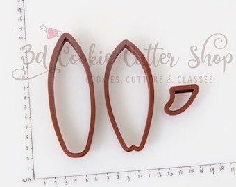 Surf Board Cookie Cutter Set | Clay Cutter | Fondant Cutter