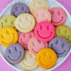 Foremka do ciastek i stempel z uśmiechniętą buźką | Foremka do ciastek, masy cukrowej i gliny | Prezent dla piekarza | Przysmak dla dzieci | Wykrojniki do ciastek | Produkt importowany