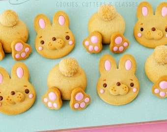 2D Bunny Head & Butt Cookie Cutter Set + COOKIE RECIPE | Easter Gift | Kids Treat | Easter Bunny | Ostern Keksausstecher | Emporte Piece