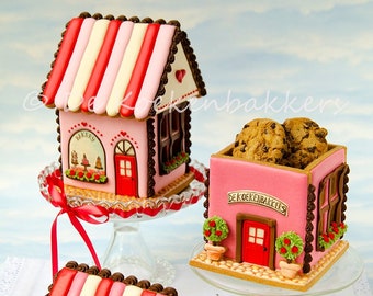 Gingerbread House (Cookie Jar) Cookie Cutter Set | Gingerbread House Kit | Clay Cutters | Fondant Cutters