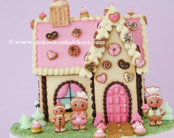 Gingerbread House Cookie Cutter Set &quot;Home Sweet Home | Gingerbread House Kit | Clay Cutters | Fondant Cutters