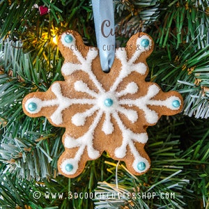 Foremka do ciastek w kształcie płatka śniegu nr 3 | Foremka do fondantu | Foremka do gliny