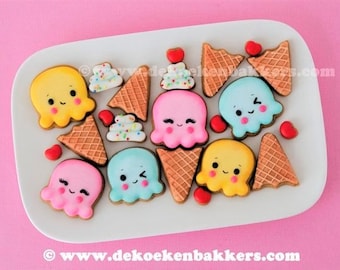 Build your own Ice Cream Cone Mini Cookie Cutter Set