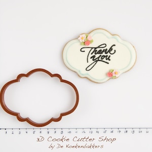 Oval Plaque Cookie Cutter