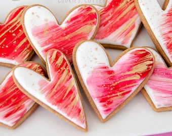 Rustic Hearts Cookie Cutter Set | Valentine's Day Gift | Wedding Favor | Biscuit - Fondant - Clay Cutters | Keksausstecher | Emporte Piece