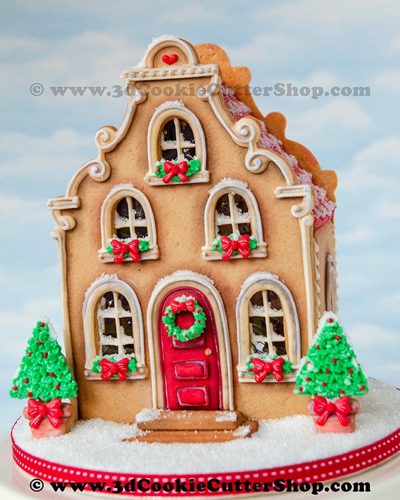 Unassembled Chateau Gingerbread House Kit