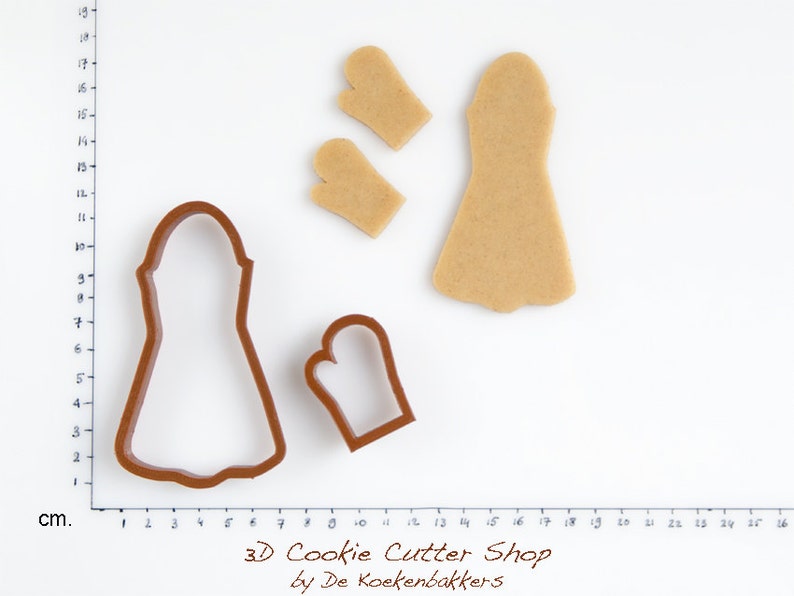 Baking Cookie Cutter Set Apron & Mitten Etsy