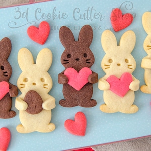 Hugging Bunny Cookie Cutter Set + COOKIE RECIPE | Biscuit - Fondant Cutters | Easter Gift | Kids Treat | Keksausstecher | Emporte Piece