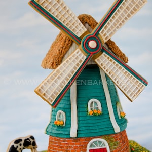 3D Gingerbread Windmill Cookie Cutter Set | Fondant Cutters | Clay Cutters