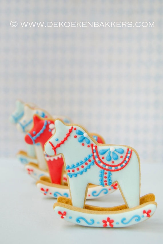 Rocking Dala Horse Cookie Cutter Set | Biscuit - Fondant - Clay Cutters | Keksausstecher | Emporte Piece