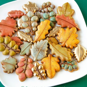 Set di stampini per biscotti con foglie autunnali Fondente Argilla Tagliabiscotti Keksausstecher Importa pezzo immagine 1