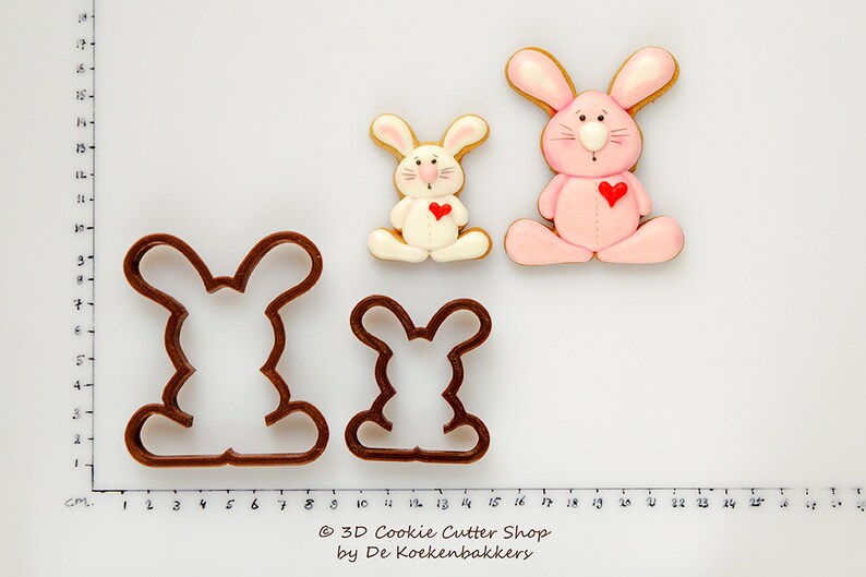 Funny Bunnies Cookie Cutter Set Etsy