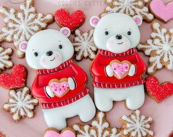 Polar Bear / Bear Cookie Cutter | Fondant Cutter | Clay Cutter