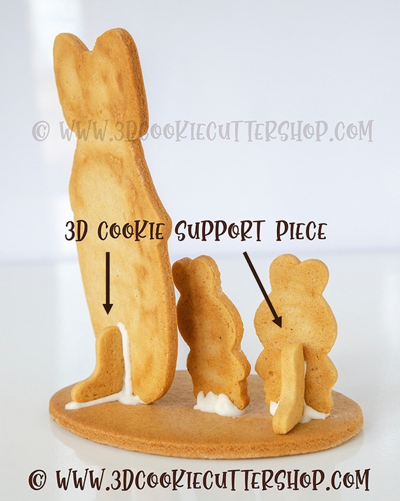 Set di stampini per biscotti con scena di biscotti di Pasqua 3D -   Italia