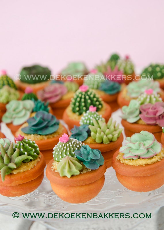 Cactus Pot Cookie CutterFondant Cake DecoratingUK Seller