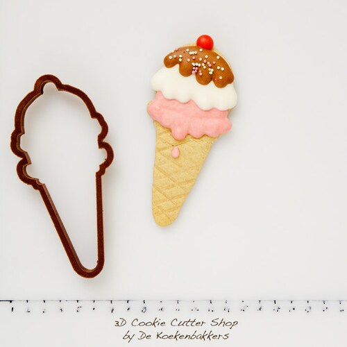 Ice Cream Cone Cookie Cutter Etsy