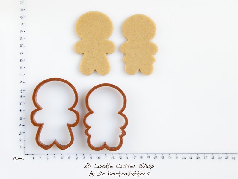 Gingerbread Boy & Girl Cookie Cutter Set Etsy