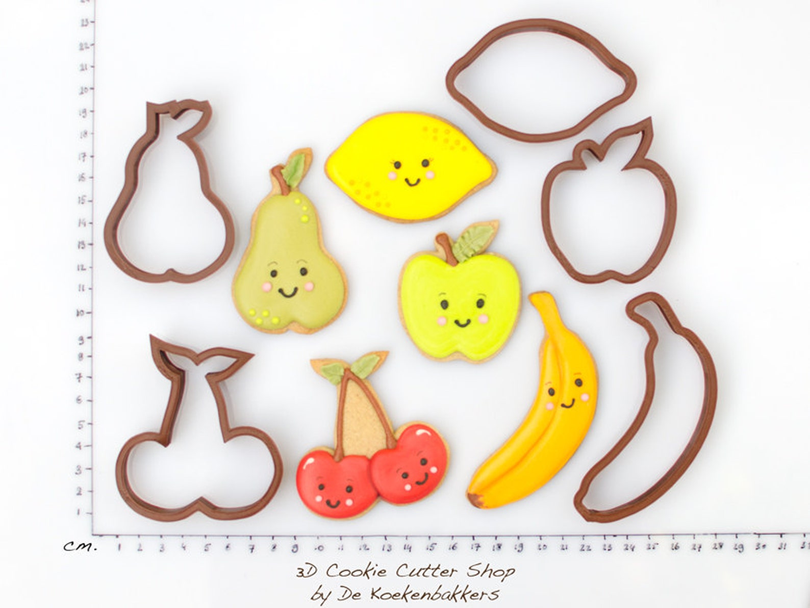Fruit Cookie Cutter Set Etsy