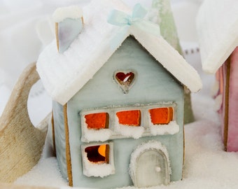 Small Gingerbread House #2 Cookie Cutter Set | Clay House Cutter Set | Haus Ausstecher