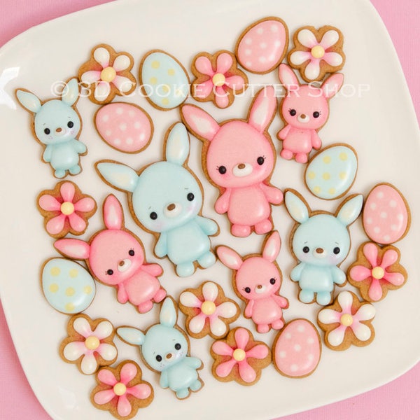 Easter Rabbit Cookie Cutter | Clay - Fondant - Biscuit Cutter | Easter Gift | Easter Treat