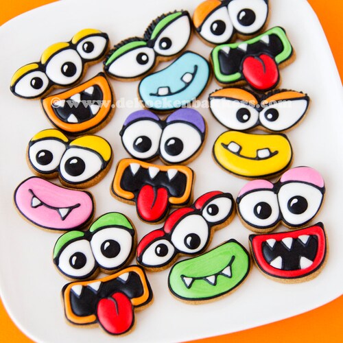 Create Your Own Monster Face Mini Cookie Cutter Set - Etsy Create Your Own Monster Face Mini Cookie Cutter Set - Etsy