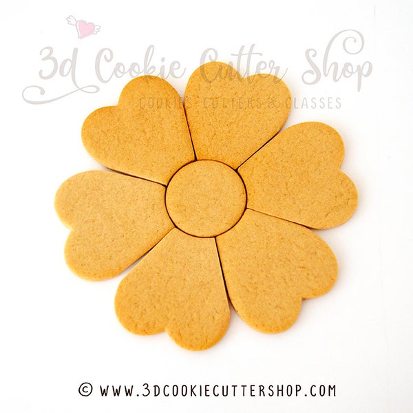 Flower Puzzle Cookie Cutter Set | Cookie Platter Cutters | Fondant - Clay - Biscuit Cutters