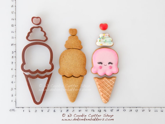 LILIAO Ausstechformen Für Eiswaffeln – 3-teiliges Set Aus Edelstahl, Verschiedene Größen
