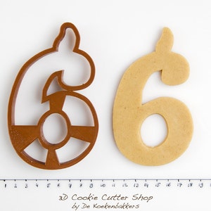 Birthday Candle Number Six Cookie Cutter
