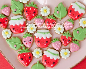 Strawberry Mini Cookie Cutter Set
