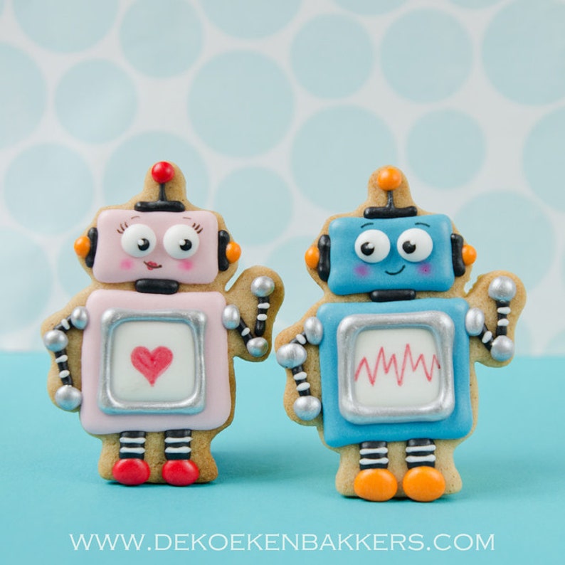 Robot Cookie Cutter Etsy