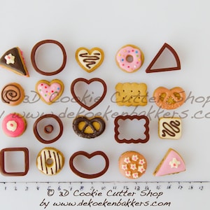 Miniature Cookies, Cakes & Chocolates Cookie Cutter Set