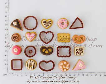 Miniature Cookies, Cakes & Chocolates Cookie Cutter Set