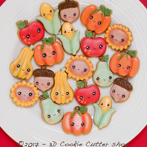 Fall/Thanksgiving Micro/Mini Cookie Cutter Set