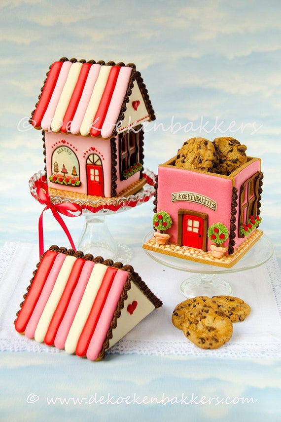 Set di stampini per biscotti Gingerbread House biscottiera Kit casetta di  marzapane Tagliatori di argilla Formine per fondente -  Italia