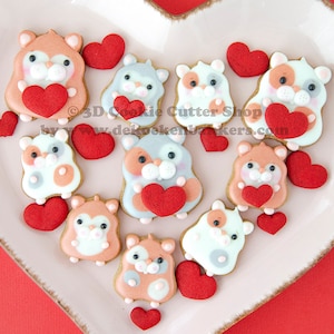 Hamster & Heart Cookie Cutters