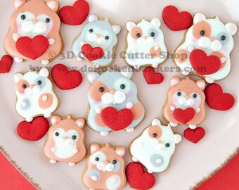 Hamster & Heart Cookie Cutters