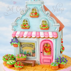 Gingerbread Shop / Canal House Cookie Cutter Set | Gingerbread House Kit | Clay House Cutter Set | Haus Ausstecher