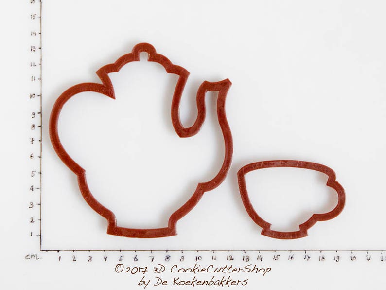Teapot & Teacup Cookie Cutter Set Etsy