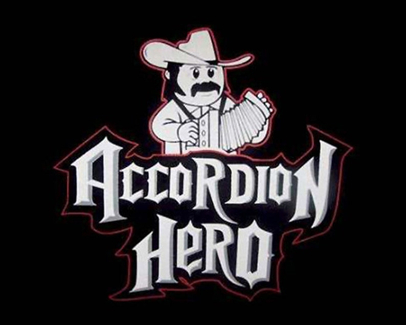 Accordion Hero Funny Mexican Latino T-Shirt image 2