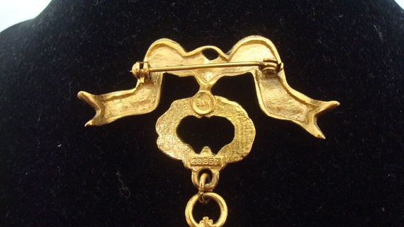 Sphinx Butler & Wilson Red Enamel Cross Brooch, F… - image 5