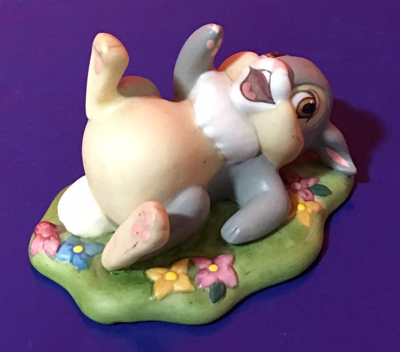 Vintage Disney Character Thumper Mini Porcelain Figurine | Etsy