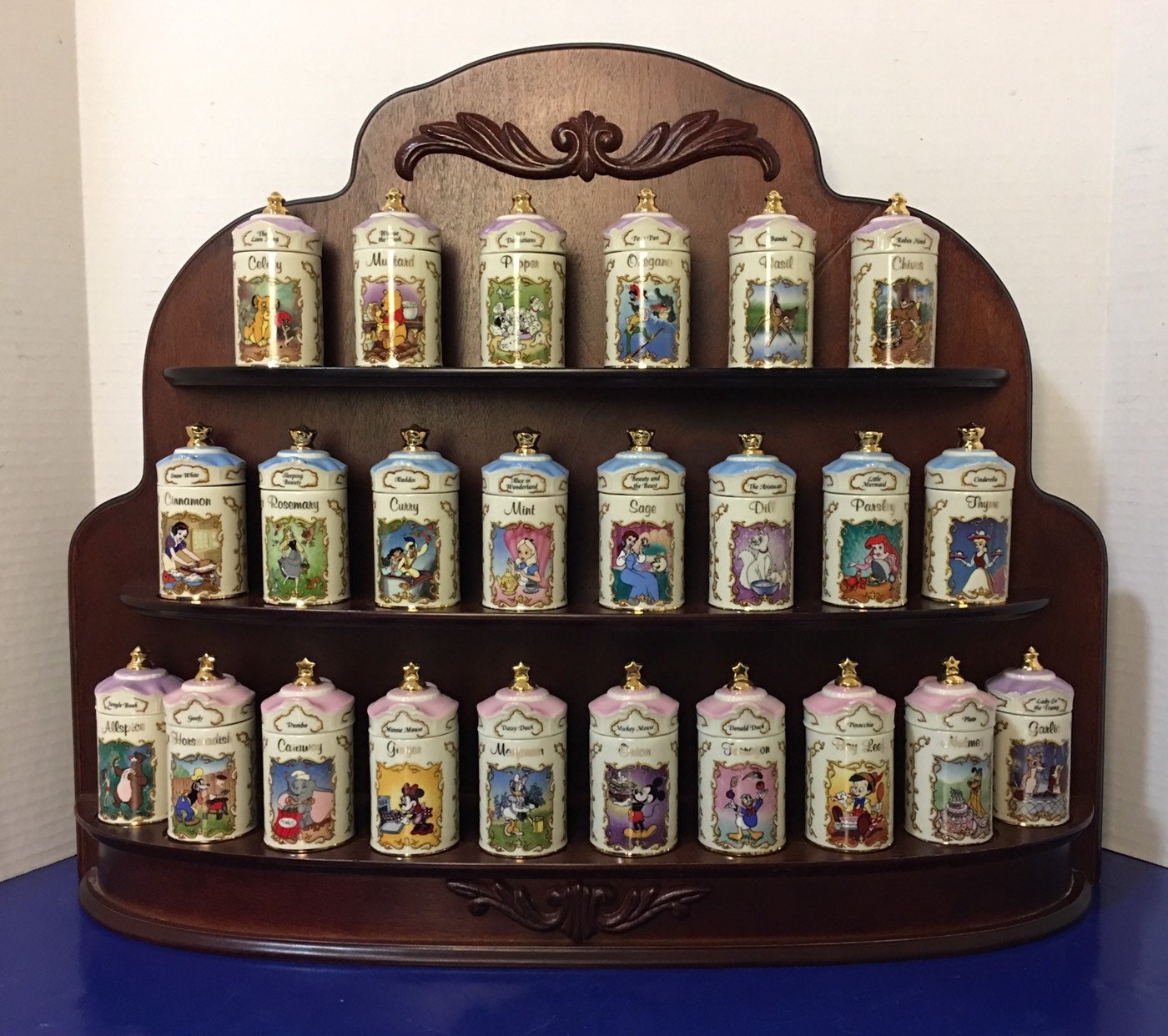 Lenox 1995 disney online spice jar collection